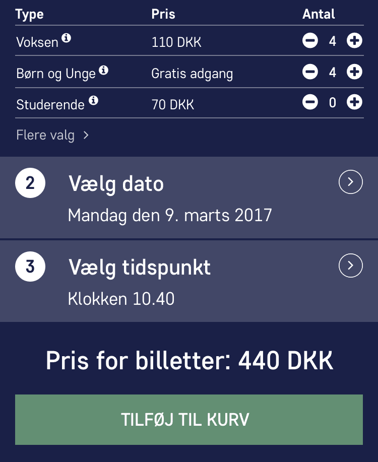 rosenborg custom digital ticket sale solution for mobile